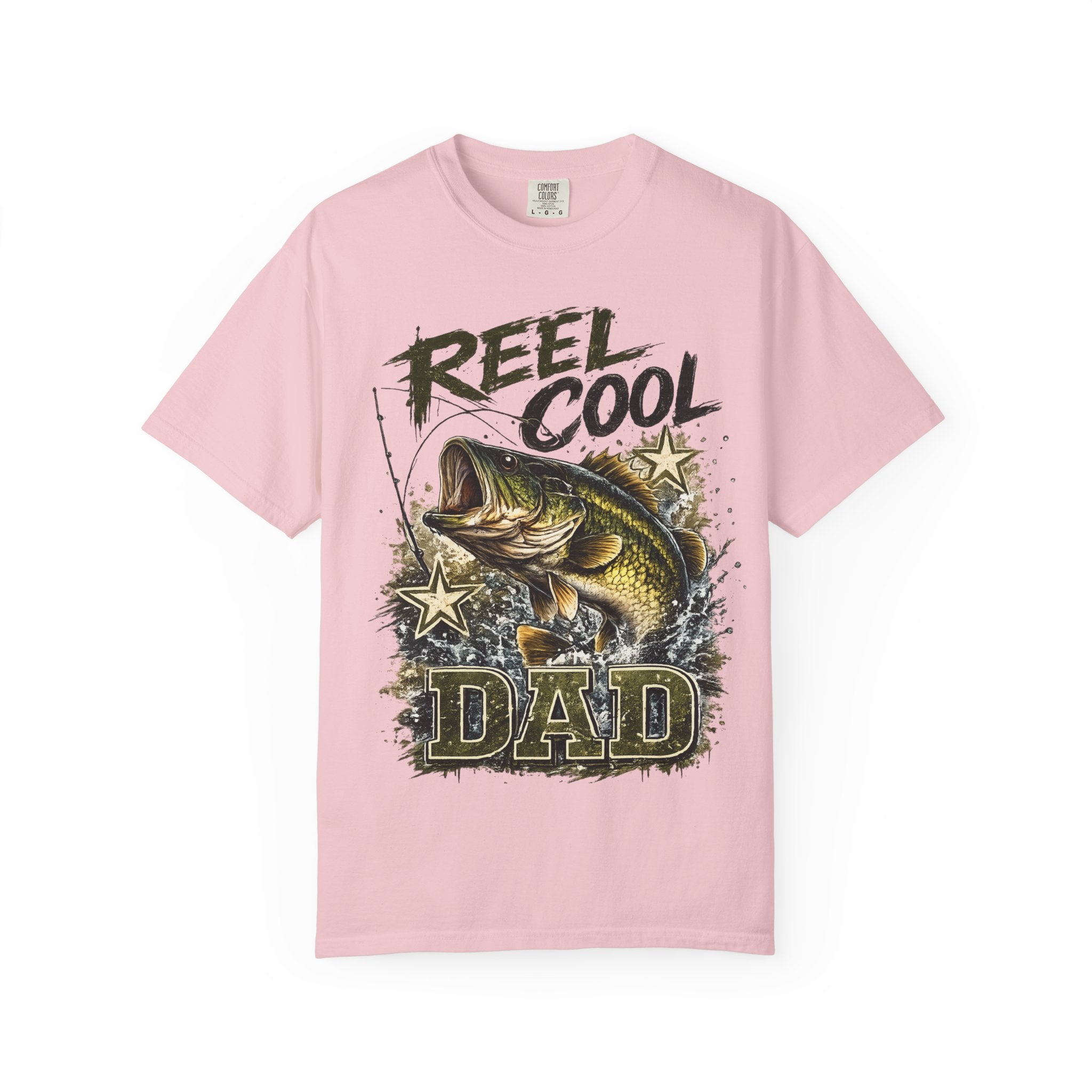 Reel Cool Dad T-Shirt — Bass Fishing Graphic Tee for Fisherman Fathers