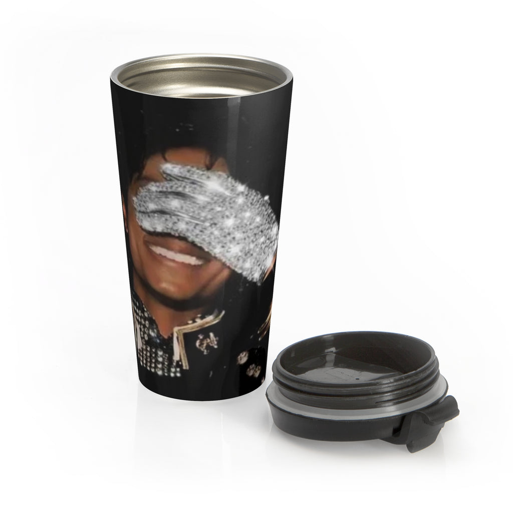Glitter Glove Smile Travel Mug — Stainless Steel Insulated Coffee Tumbler