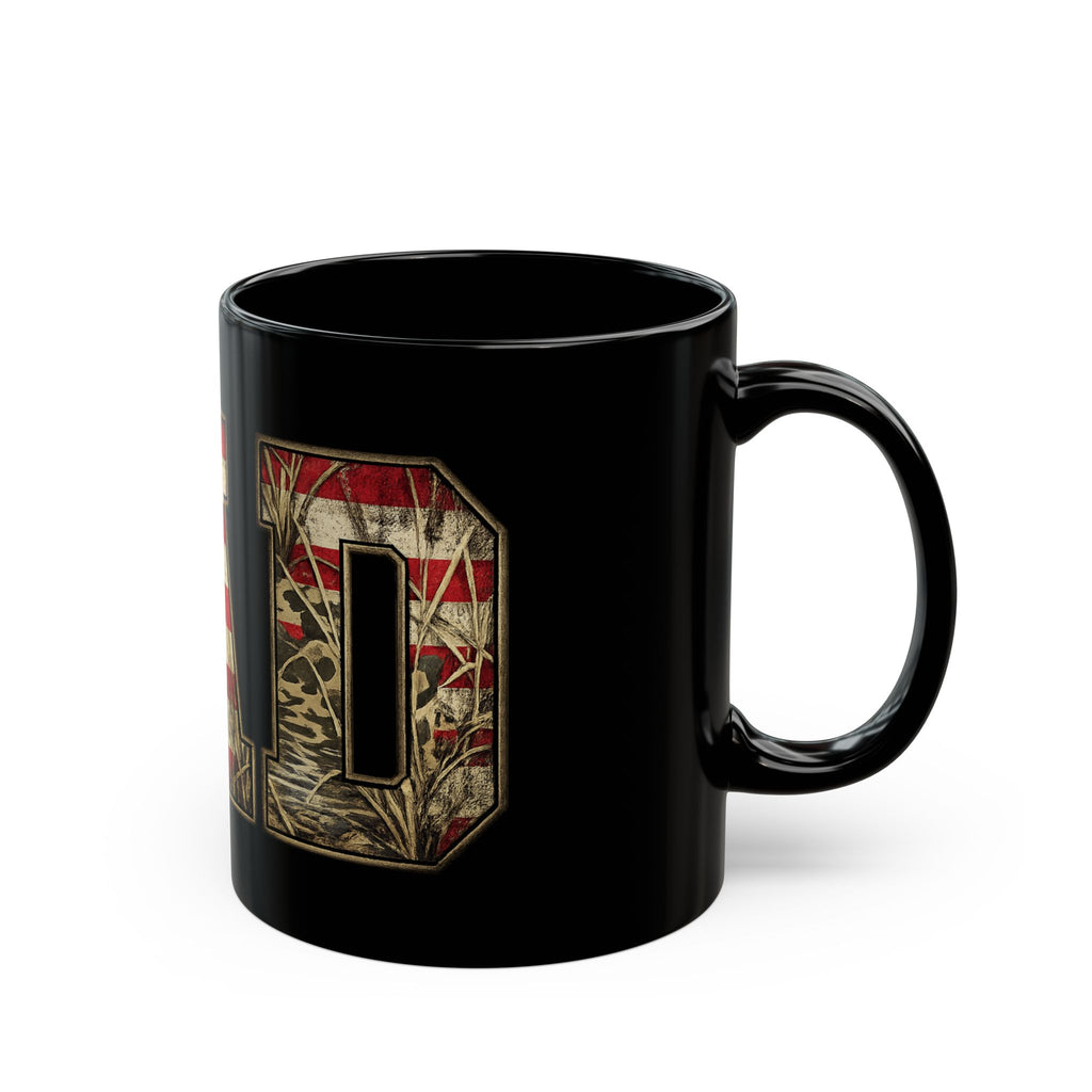 Dad Flag Mug — American Flag Camouflage Coffee Cup (11oz & 15oz)
