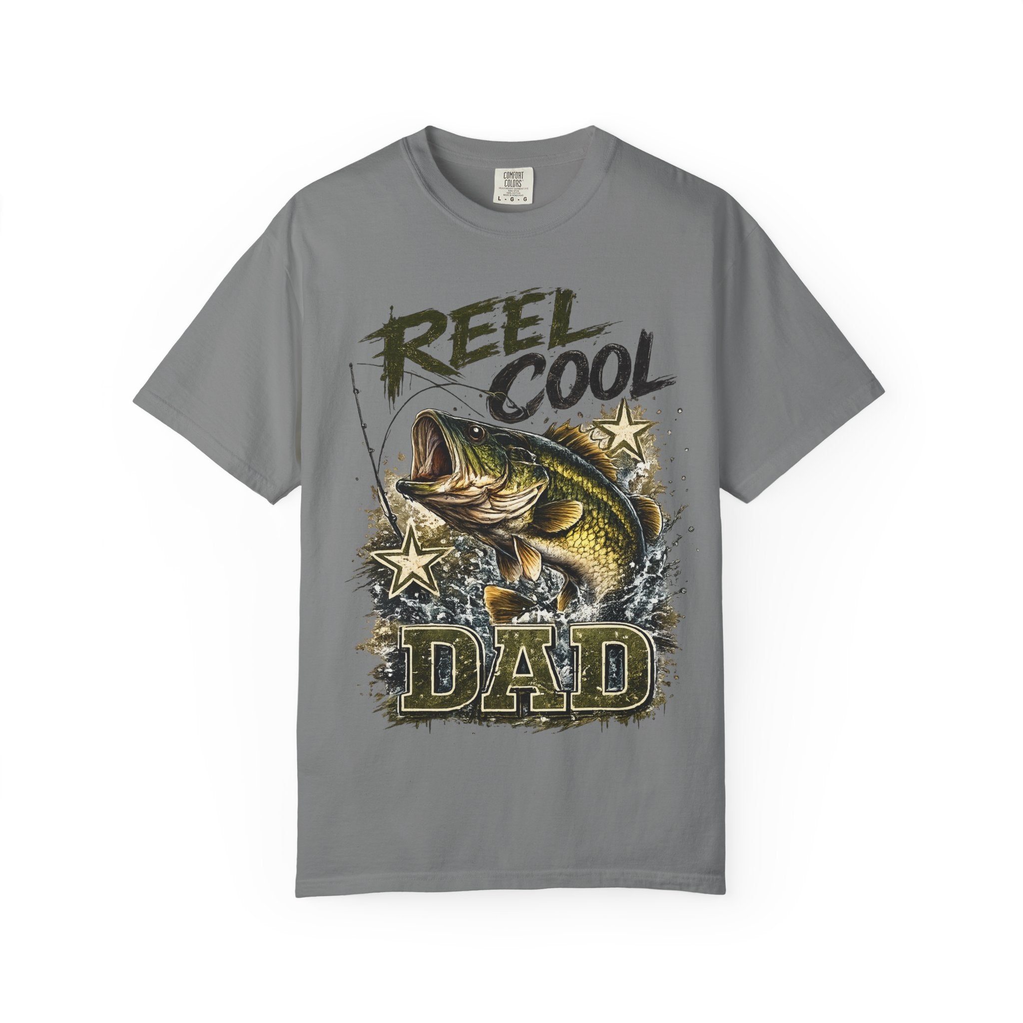 Reel Cool Dad T-Shirt — Bass Fishing Graphic Tee for Fisherman Fathers