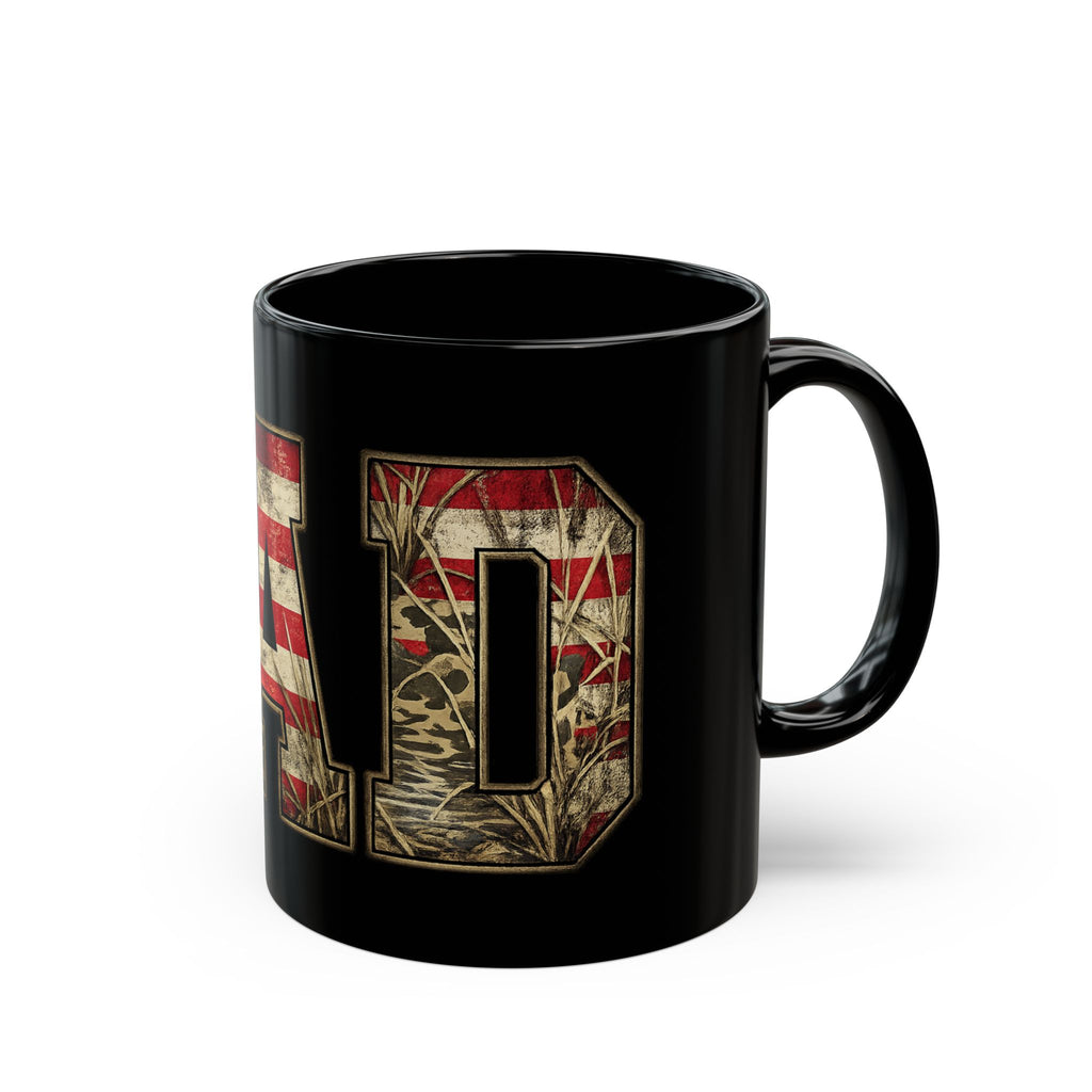 Dad Flag Mug — American Flag Camouflage Coffee Cup (11oz & 15oz)