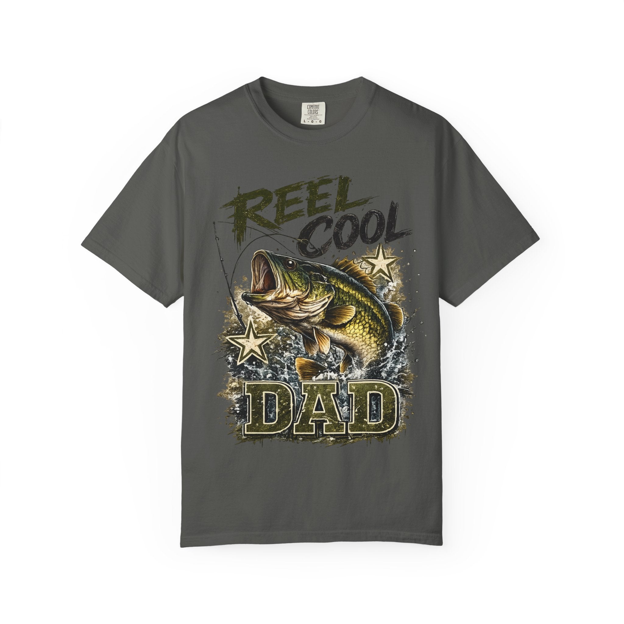 Reel Cool Dad T-Shirt — Bass Fishing Graphic Tee for Fisherman Fathers