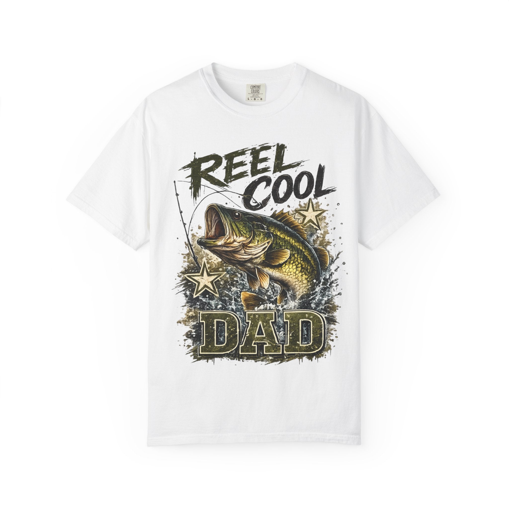 Reel Cool Dad T-Shirt — Bass Fishing Graphic Tee for Fisherman Fathers