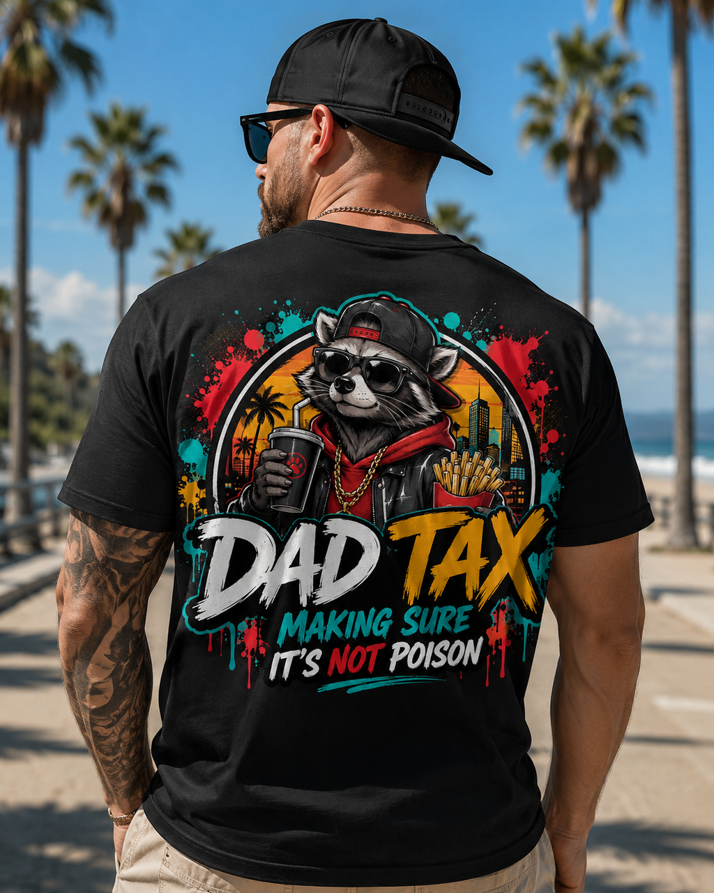 Dad Tax T-Shirt — Funny Dad Shirt “Dad Tax: Making Sure It’s Not Poison” — Father’s Day Gift