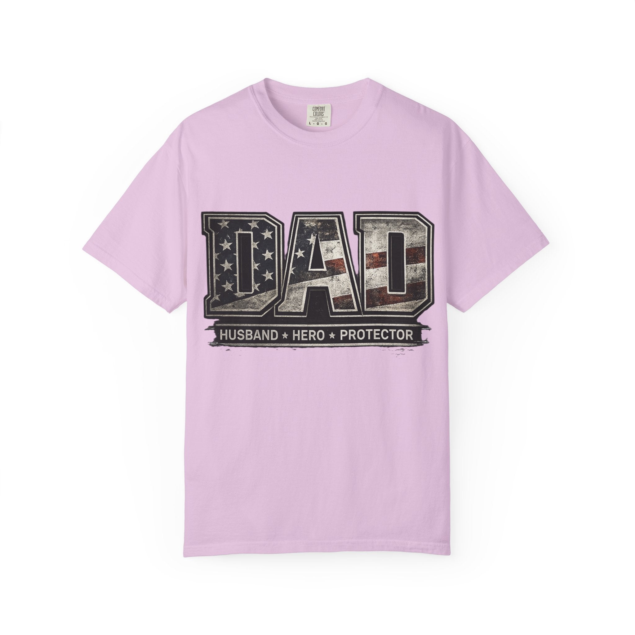 Dad Patriotic T-Shirt — "Husband • Hero • Protector" Father’s Day Tee
