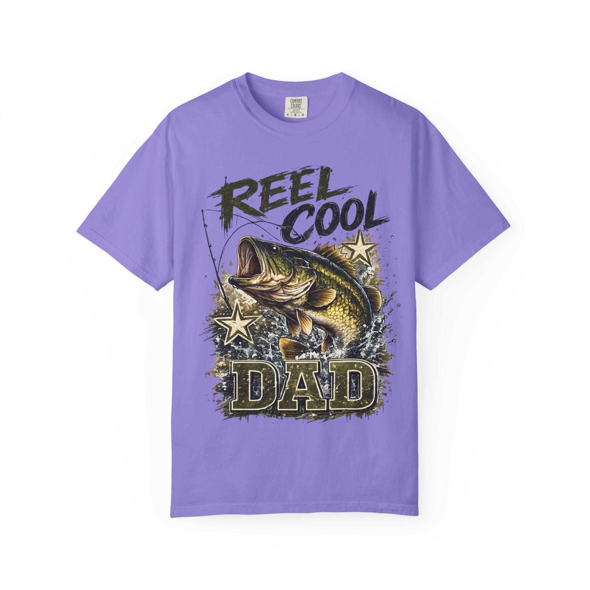 Reel Cool Dad T-Shirt — Bass Fishing Graphic Tee for Fisherman Fathers