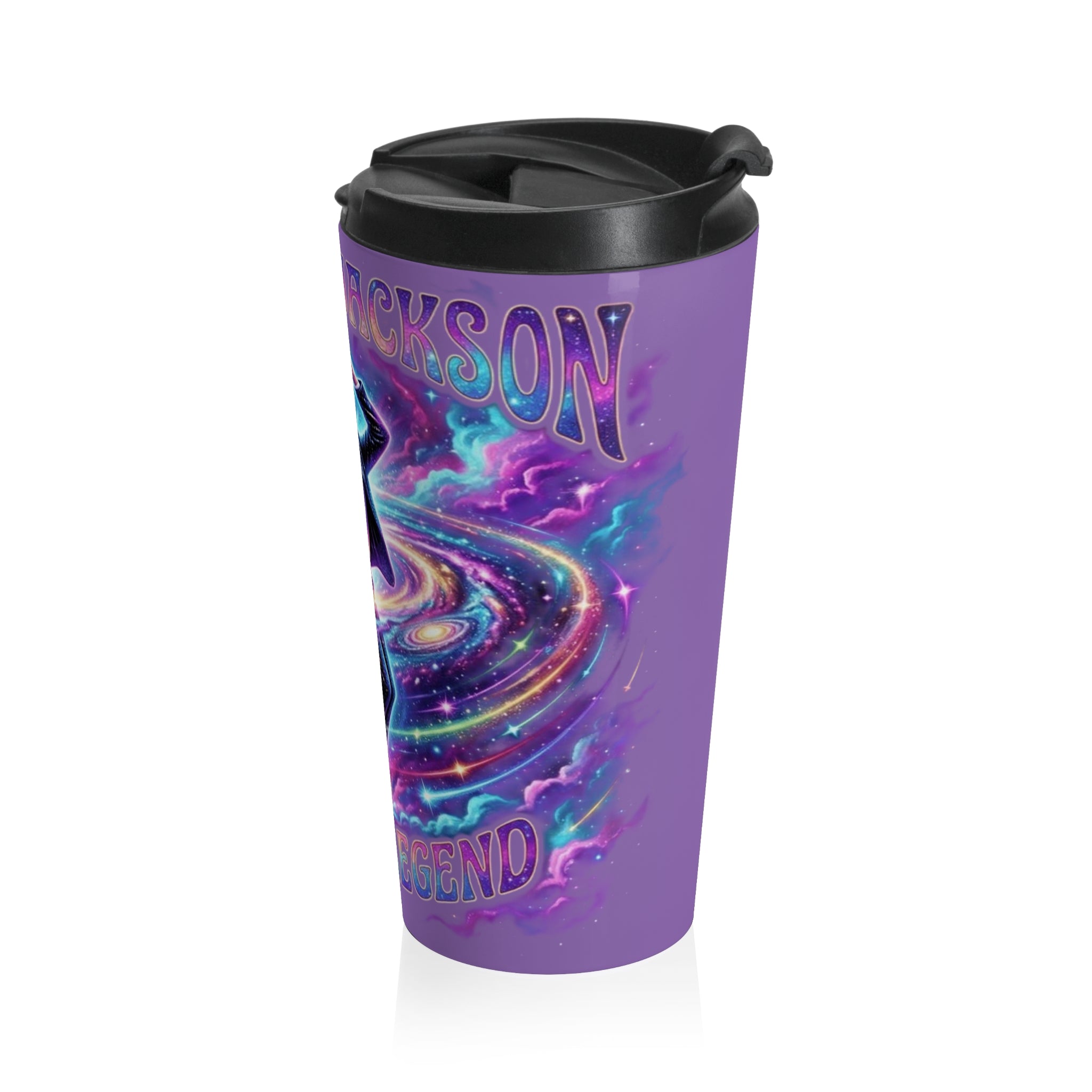 Michael Jackson Tribute Travel Mug — Retro Dance Galaxy Stainless Steel Tumbler