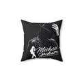 Silhouette Icon Square Pillow — Pop Music Legend Design