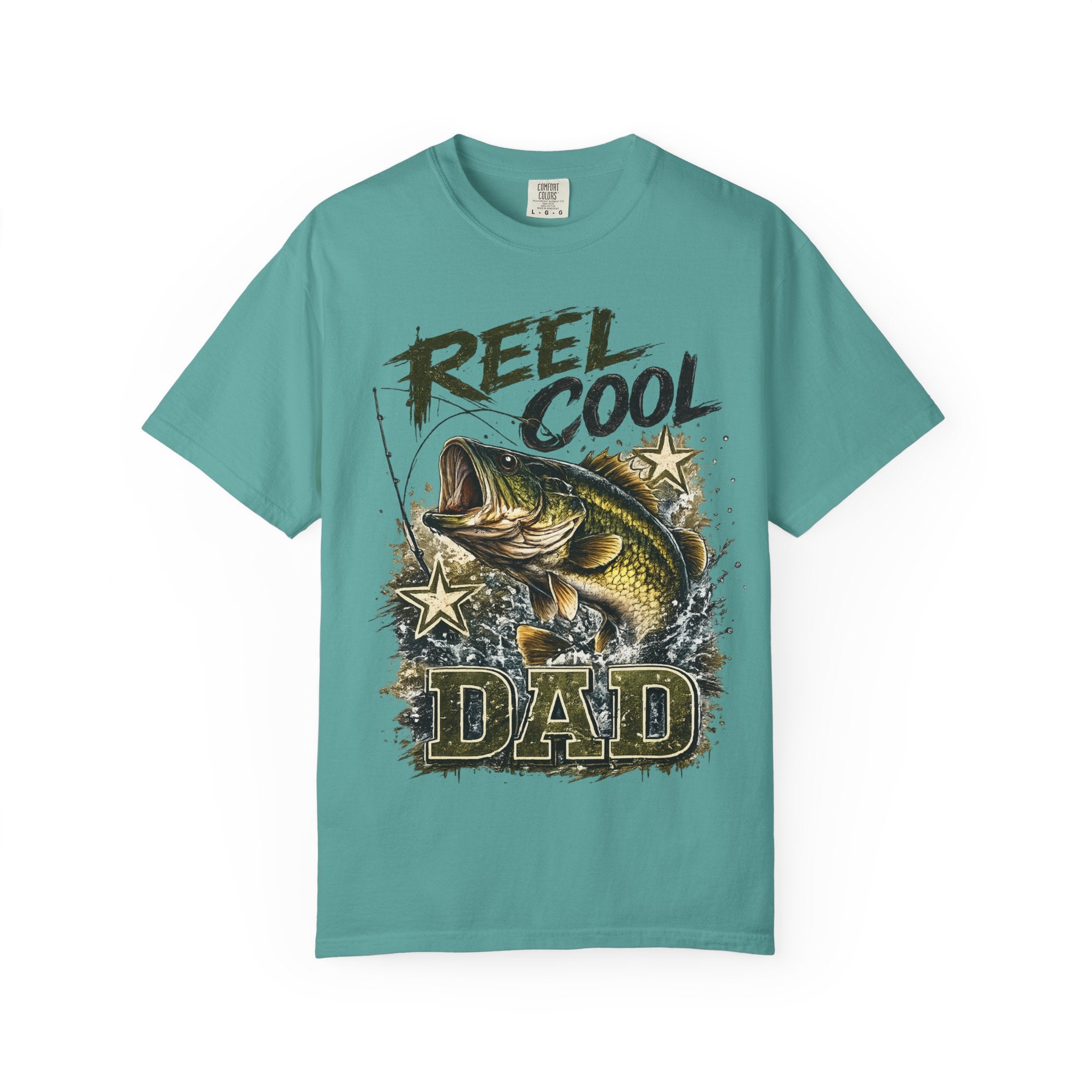 Reel Cool Dad T-Shirt — Bass Fishing Graphic Tee for Fisherman Fathers