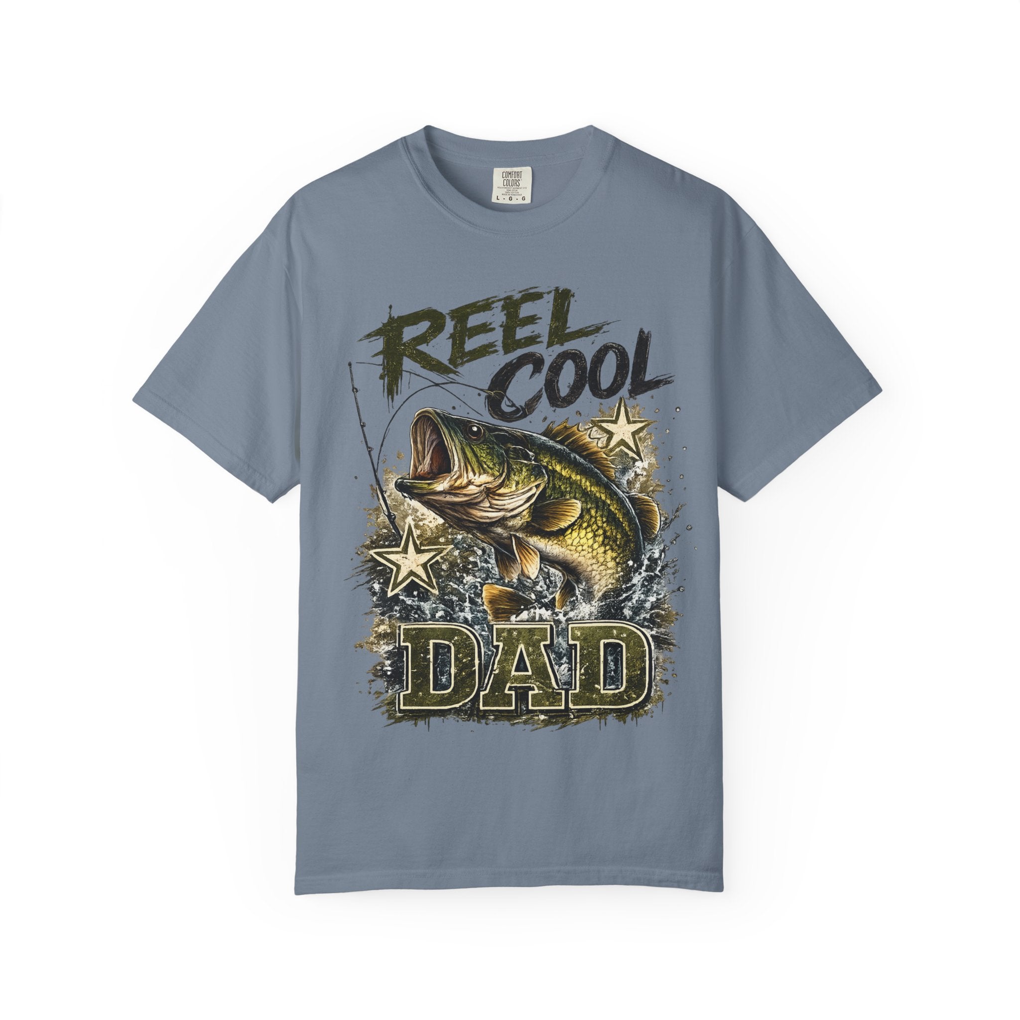 Reel Cool Dad T-Shirt — Bass Fishing Graphic Tee for Fisherman Fathers