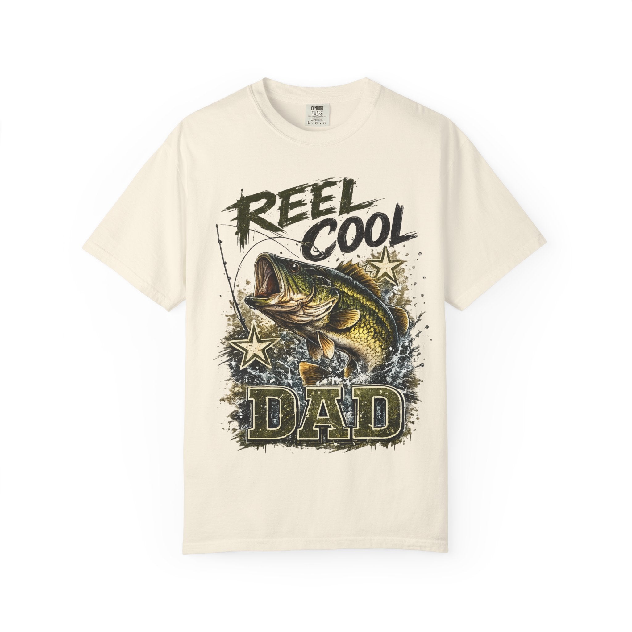 Reel Cool Dad T-Shirt — Bass Fishing Graphic Tee for Fisherman Fathers