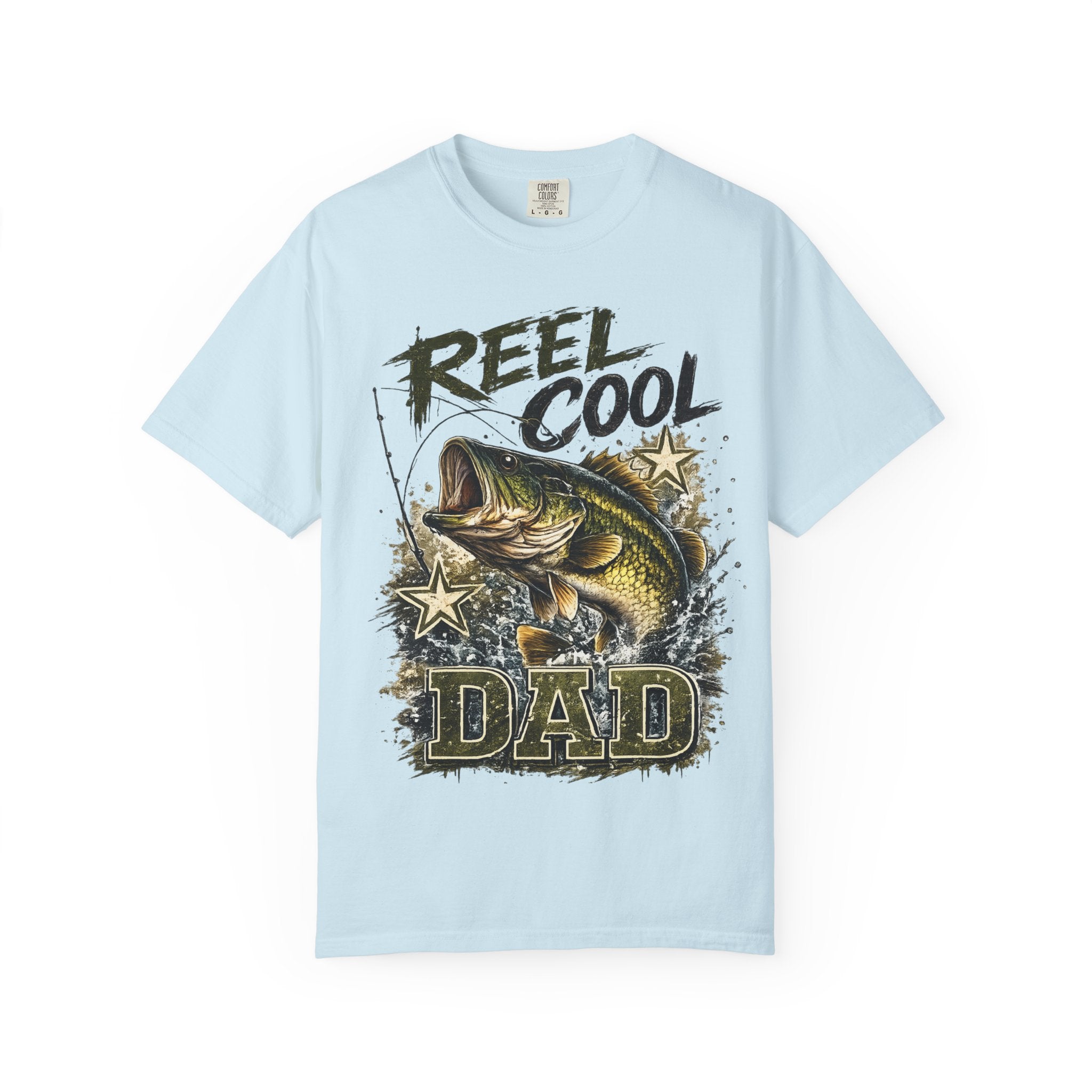 Reel Cool Dad T-Shirt — Bass Fishing Graphic Tee for Fisherman Fathers
