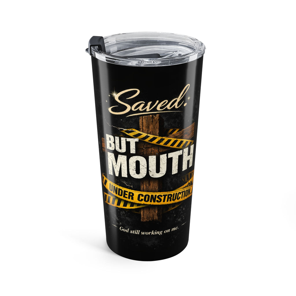 20oz Construction Dad Tumbler — Built This Ruthlessly Coffee Travel Mug