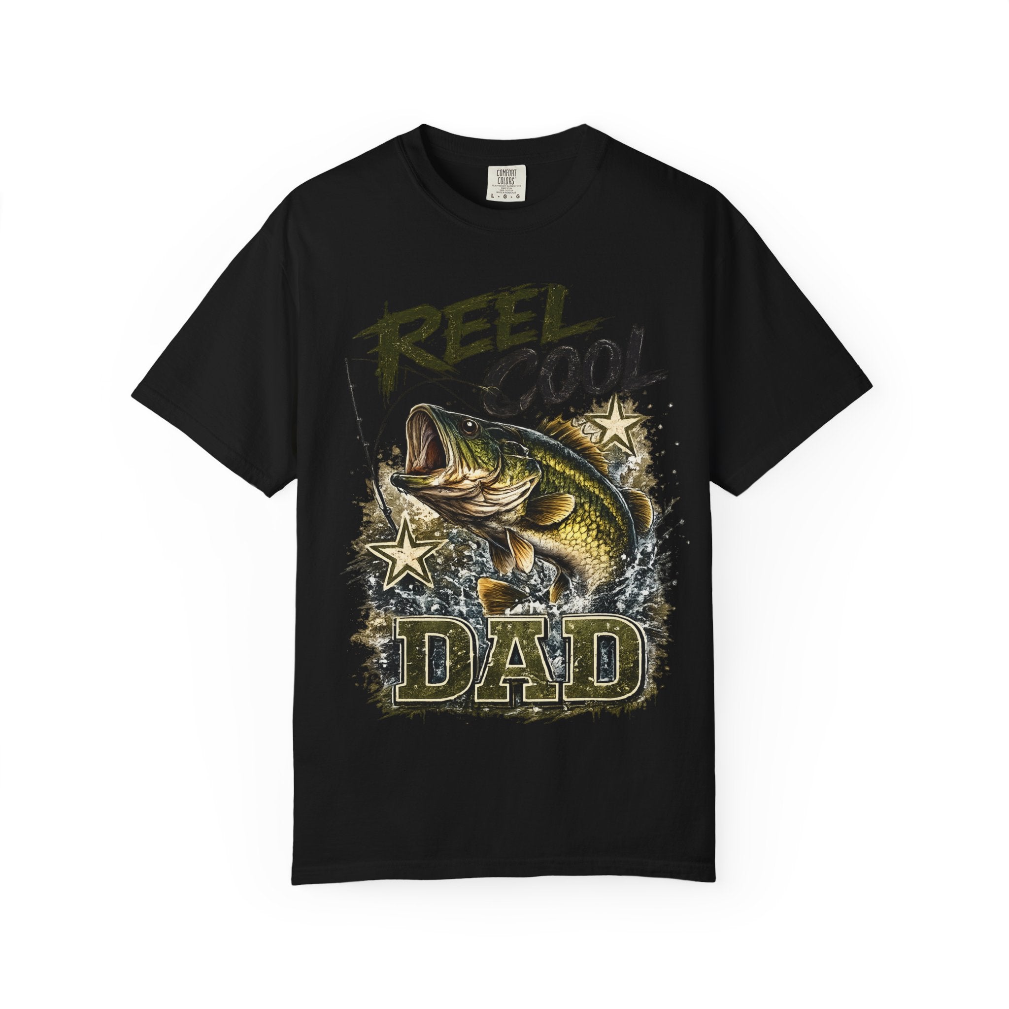 Reel Cool Dad T-Shirt — Bass Fishing Graphic Tee for Fisherman Fathers